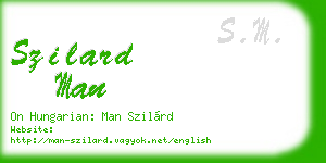 szilard man business card